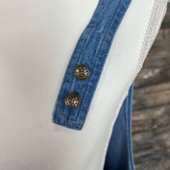 MATERNITY 👶🏻Blue Denim Overalls with Adjustable Straps and Relaxed Fit - Picture 8 of 15